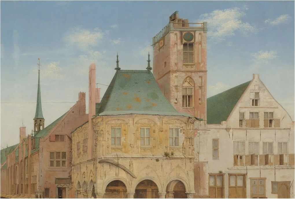 Fotótapéta Flizelin Dekoratív Hálószoba Antik városháza 104x70