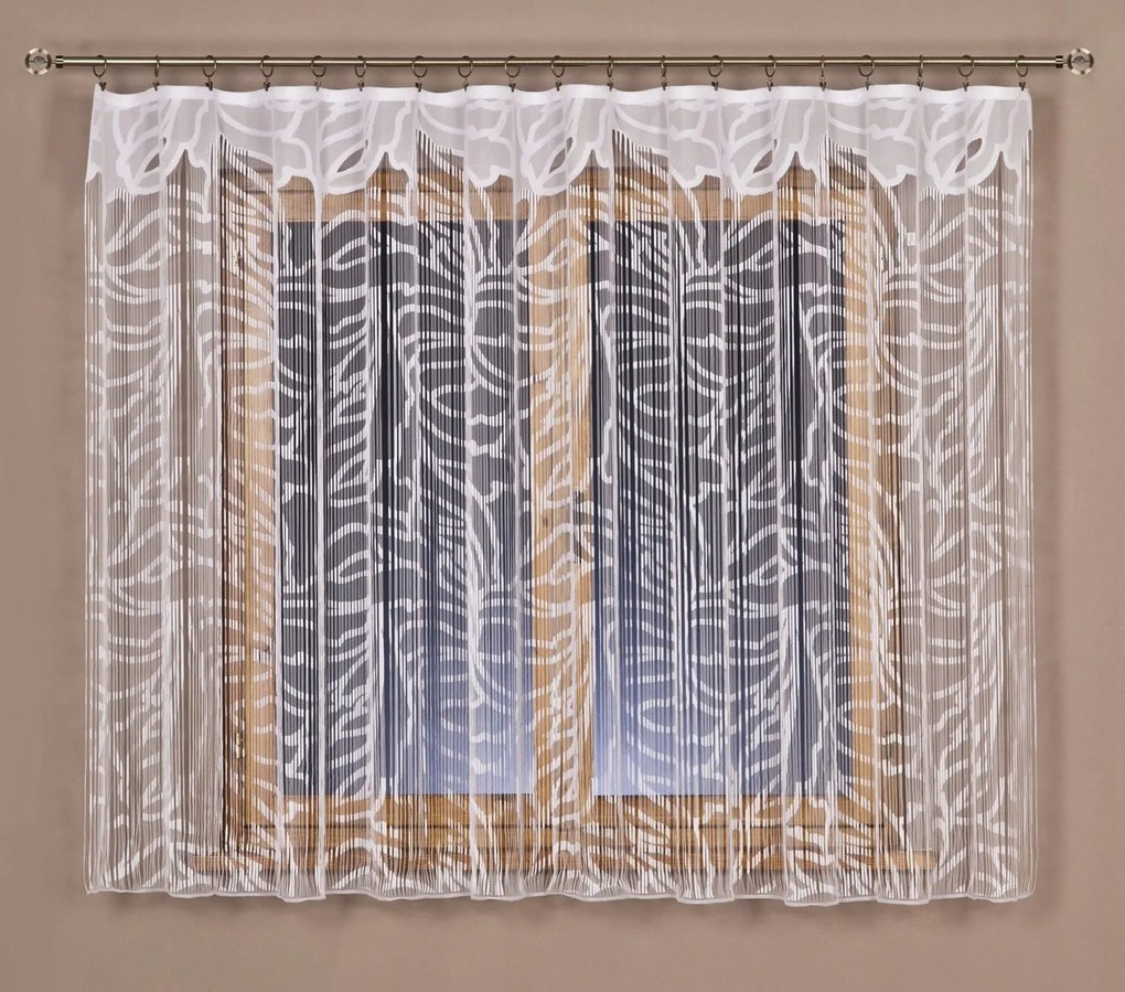 Mg Spagetti Zsinór Fehér 150x240cm Szalaggal 3816 lengyel