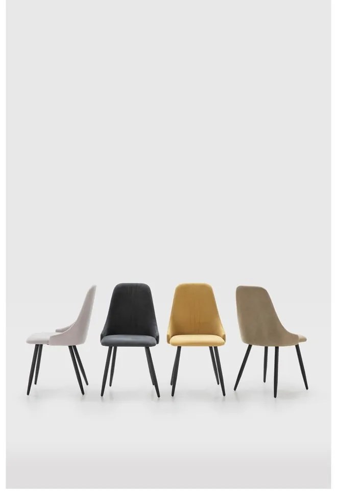 Sárga étkezőszék szett 4 db-os Mani – Marckeric