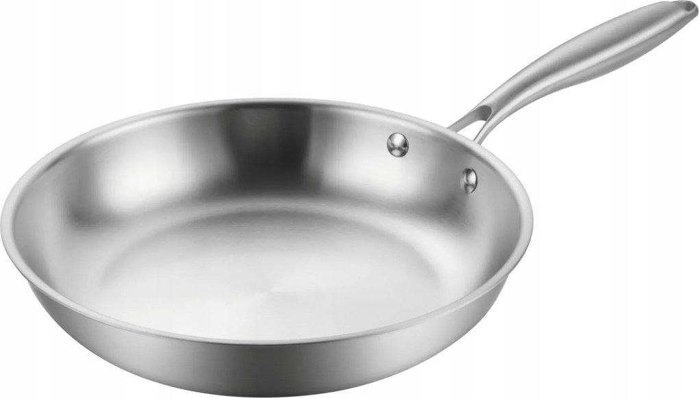 Acél Serpenyő Rozsdamentes Acél 22CM Indukciós Gáz Edenberg