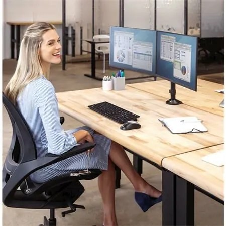 Monitortartó kar, két monitorhoz, FELLOWES, Reflex Series&amp;#8482; (IFW85026)