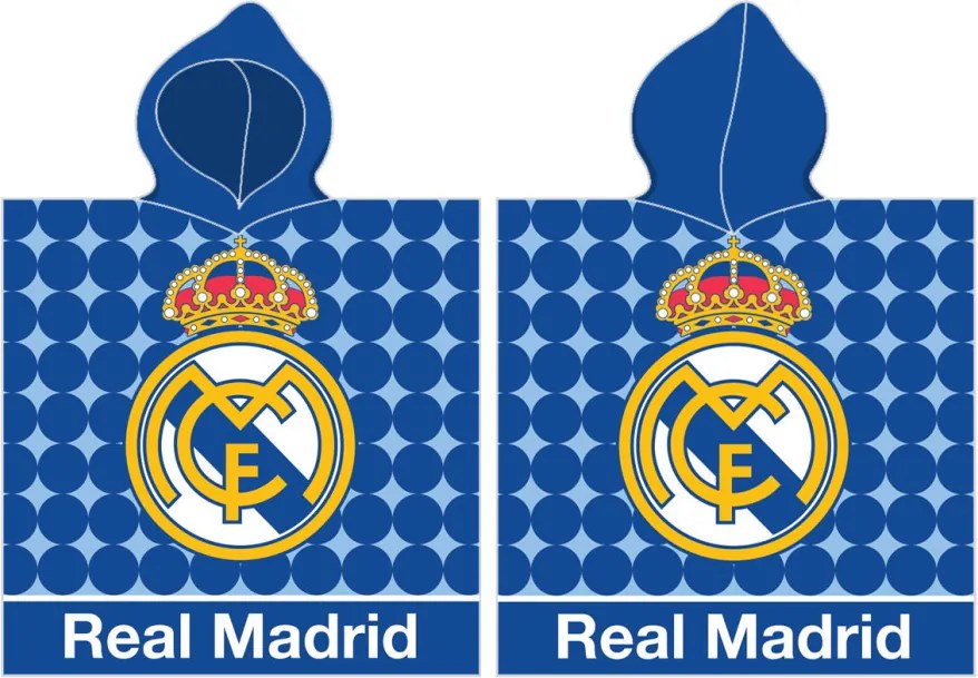 Real Madrid Los Blancos strand törölköző poncsó 55x110 cm (Fast Dry)