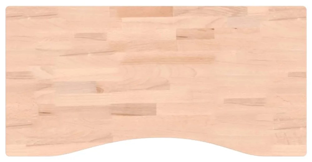 tömör bükkfa íróasztallap 80 x (36-40) x 4 cm