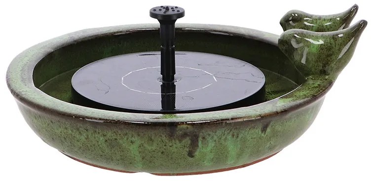 Madáritatókba helyezhető szoláros szökőkút, 16 cm átmérőjű