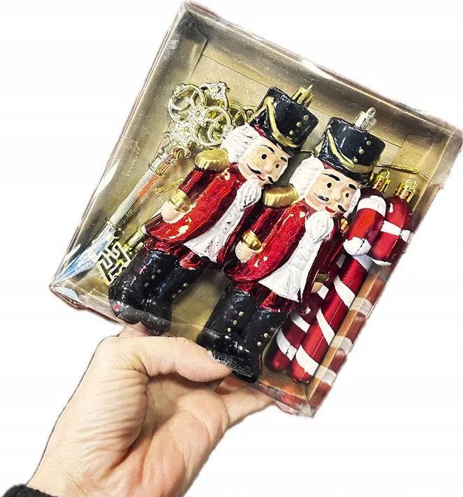 Karácsonyfadísz szett Műanyag 6 db-os