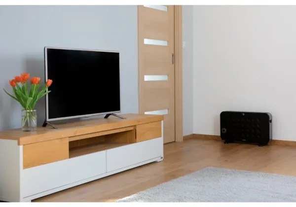 Sencor - Elektromos konvektoros fűtés 750/1250/2000W/230V termosztát IP24 fekete