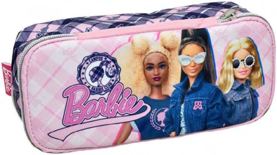 Barbie Mode 2 rekeszes tolltartó 26 cm