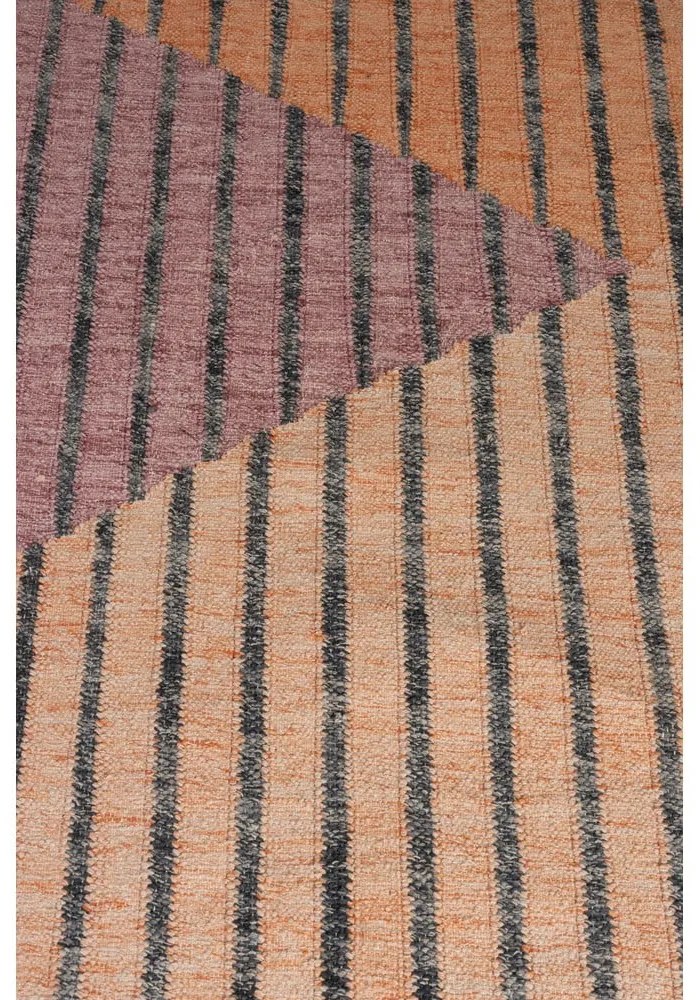 Rózsaszín-barackszínű pamut szőnyeg 160x230 cm Hampton – Dutchbone