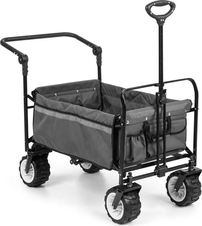 Waldbeck Easy Rider, kézikocsi, max. 70 kg, teleszkópos rúd, összecsukható, szürke