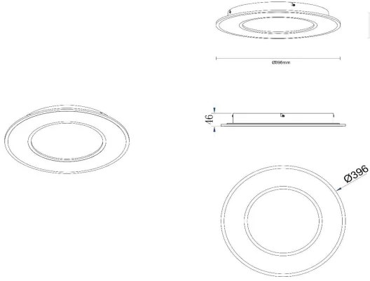Lucide 44110/24/31 - LED Dimmelhető mennyezeti lámpa AXELLE LED/24W/230V fehér