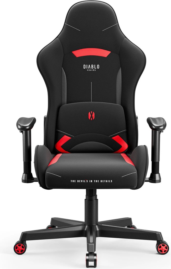 Gamer szék szövet Normal Size, fekete-piros: Diablo X-Starter