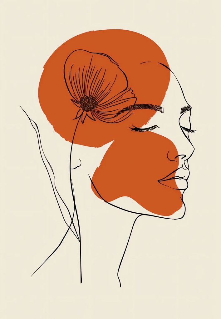 Poszter 68x98cm Meleg virág