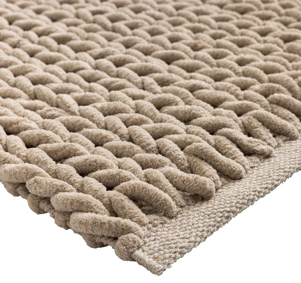 Világosbarna fürdőszobai kilépő 50x80 cm Ariel – douceur d'intérieur