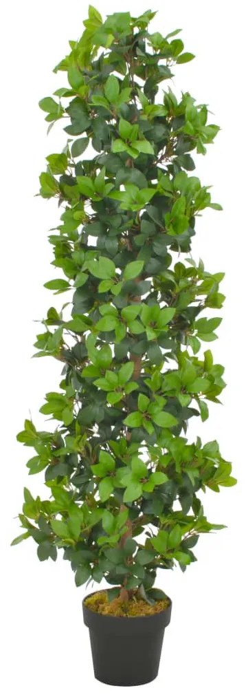 zöld, cserepes műbabérfa 150 cm