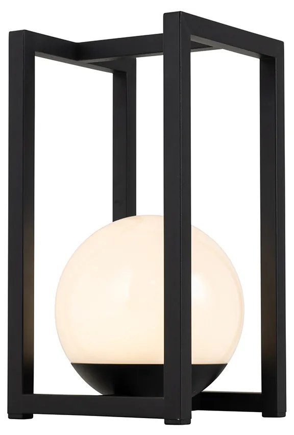 Kültéri asztali lámpa fekete, beépített LED-del, érintőképernyős, újratölthető - Nowi