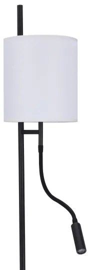 LED Állólámpa TOKYO 1xE27/40W/230V + LED/3W fekete/fehér