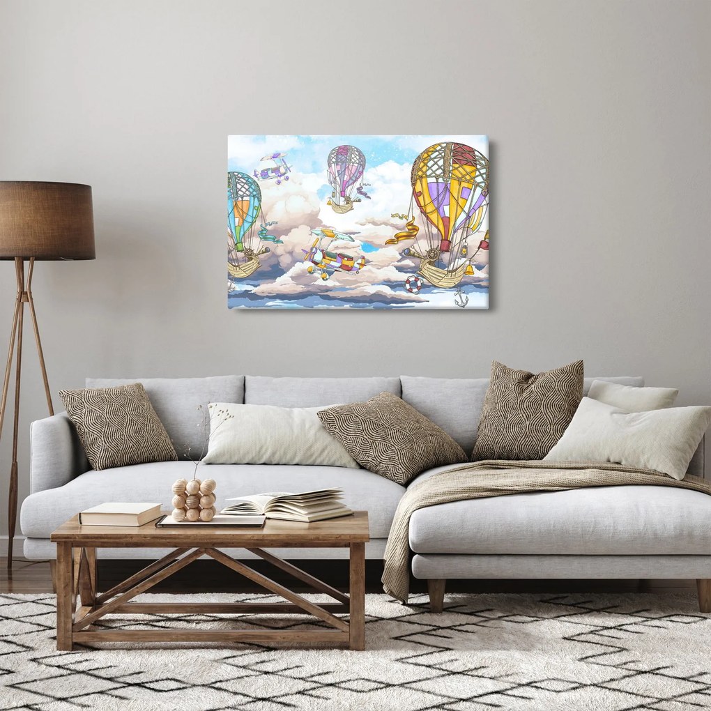 Kép - Expedíció a felhőkben (90x60 cm)