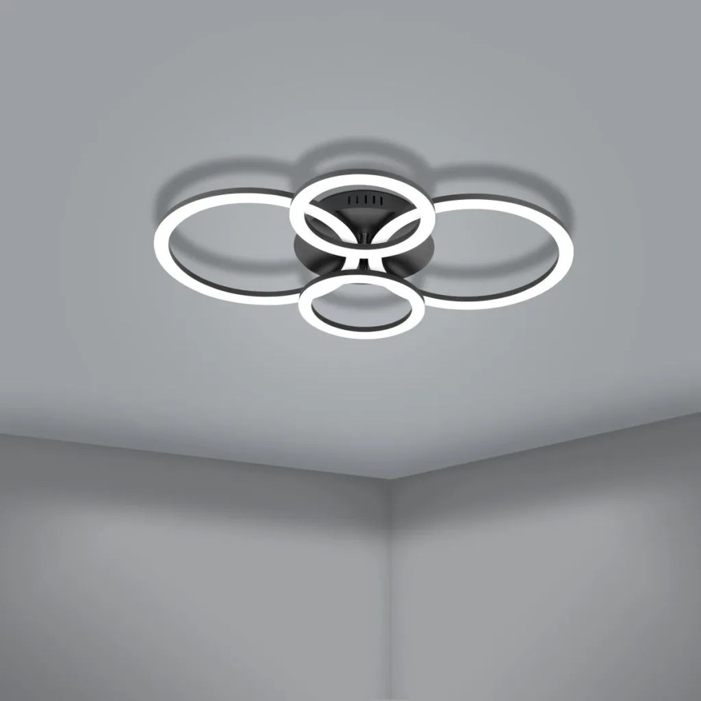 EGLO 900319 PARRAPOS-Z Modern LED Mennyezeti Lámpa Fehér, Fekete LED IP20