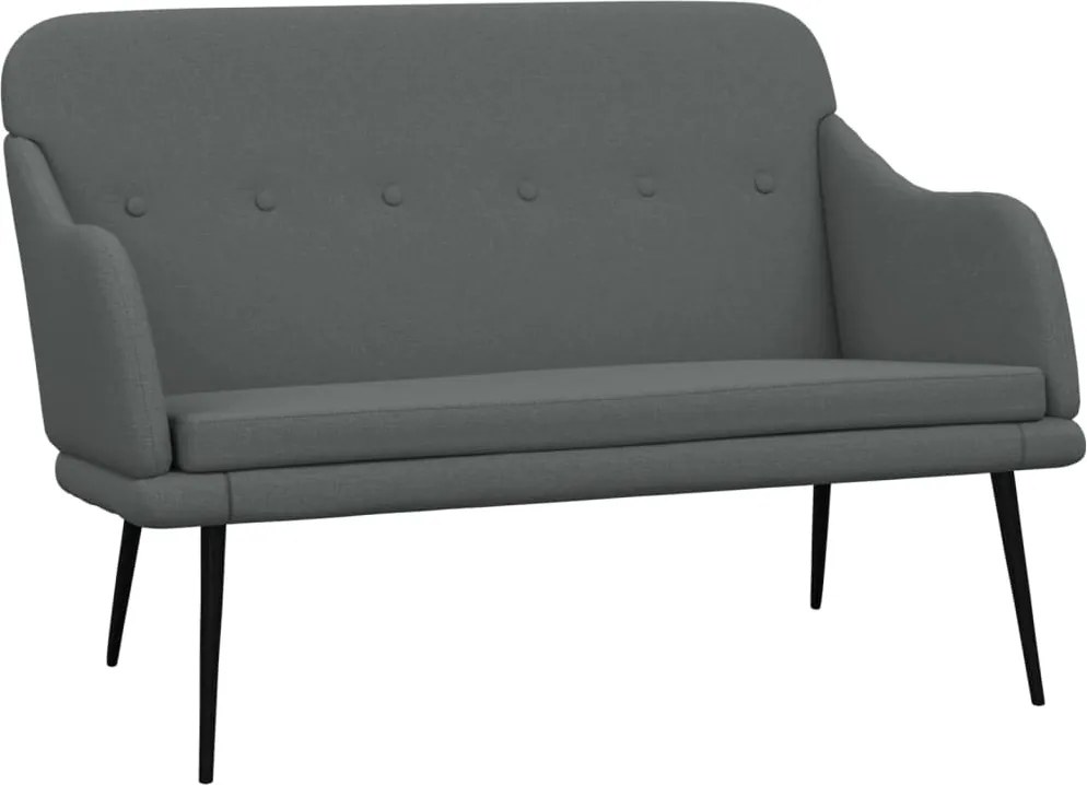 vidaXL sötétszürke szövetpad 110 x 76 x 80 cm