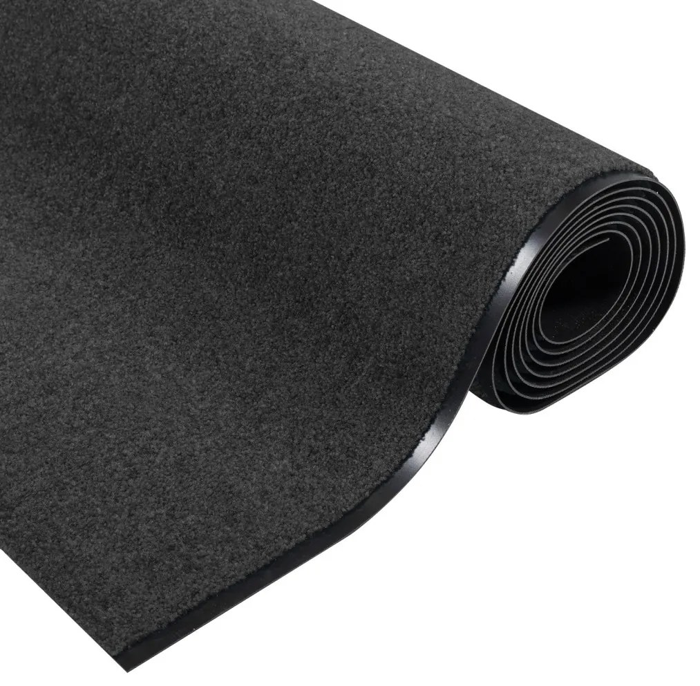 Ajtószőnyeg Antracit és fekete 120 x 350 cm