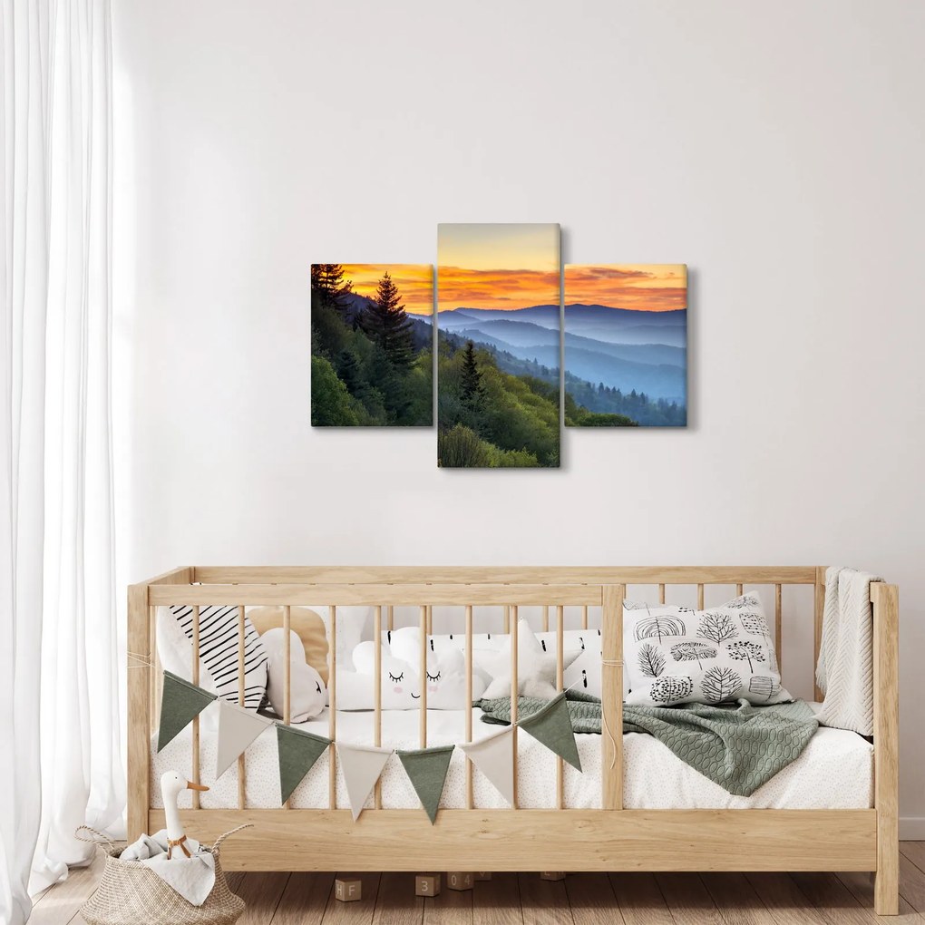 Vászonkép - Vörös hajúak a hegyekben (90x60 cm)