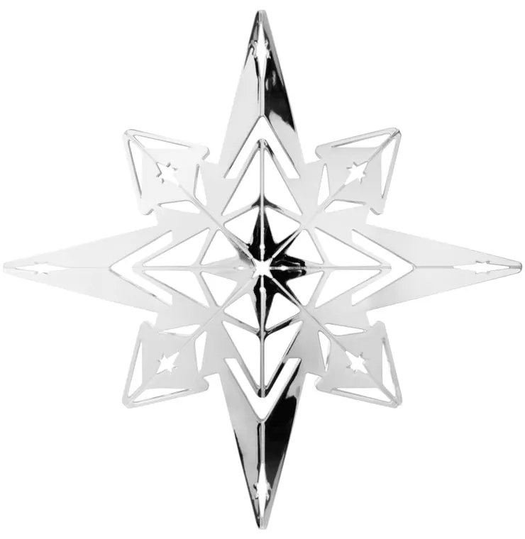 Ezüstszínű karácsonyi függődísz - Kähler Design