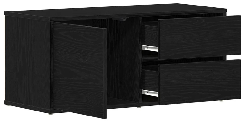 TV Szekrény Hagyományos tölgy 80x34x35,5 cm Műanyag