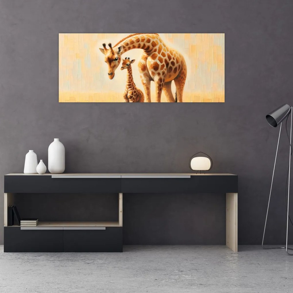 Kép - Zsiráfok (120x50 cm)
