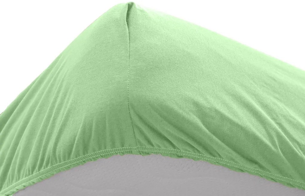 JERSEY zöld vízhatlan lepedő 70x140 cm