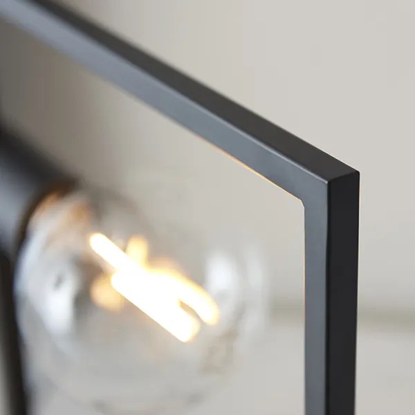 Endon modern vintage asztali lámpa shape rectangle matt fekete end92224