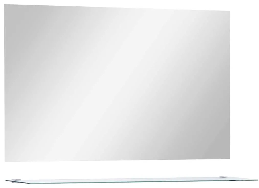 edzett üveg falitükör polccal 100 x 60 cm