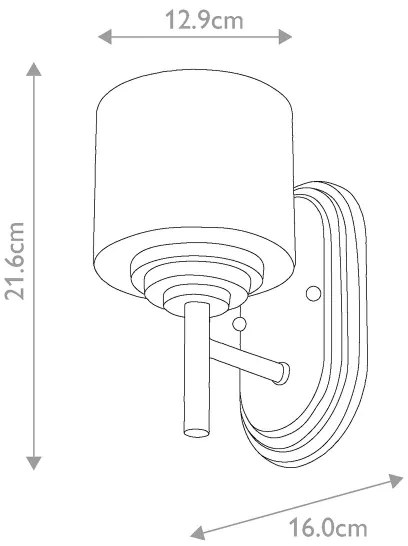 Elstead FE-MALIBU1-BATH - LED Fürdőszobai fali lámpa 1xG9/3W/230V IP44