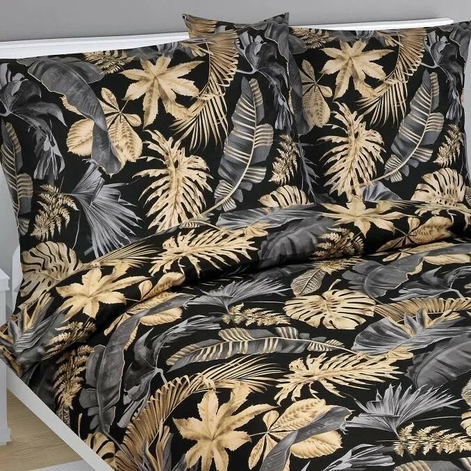 Monstera pamut ágyneműhuzat, 140 x 220 cm, 70 x 90 cm, 140 x 220 cm, 70 x 90 cm
