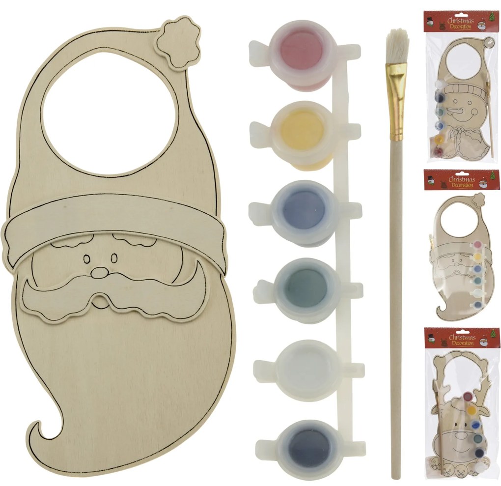 AJTÓDEKOR KÉSZLET KIFESTHETŐ 24X11X0,5CM FA