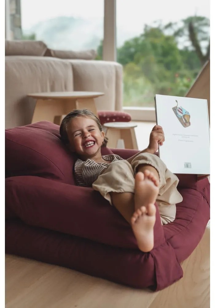 Mini Hippo feketés szürke relaxációs gyerekfotel - Karup Design