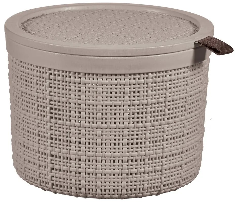 Műanyag tárolókosár ø 17x13 cm Jute – Curver