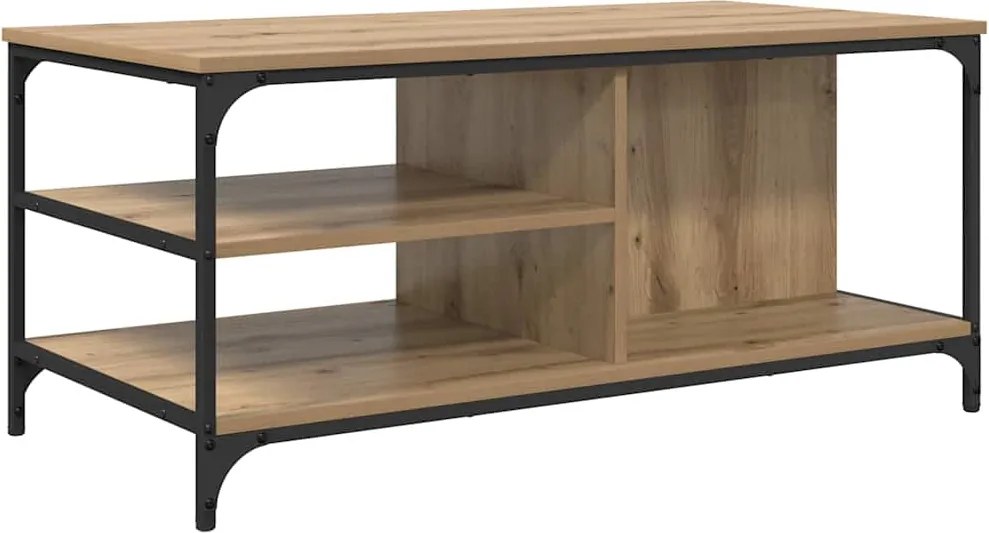 vidaXL Dohányzóasztal Artisan tölgy 100 x 50 x 45 cm Faanyag