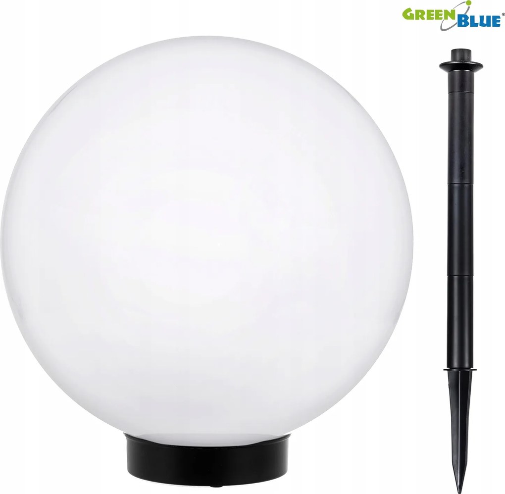 Napelemes lámpa Gömb 25cm Kerti Led nagy kültéri beszúrható Gömbök a kertbe