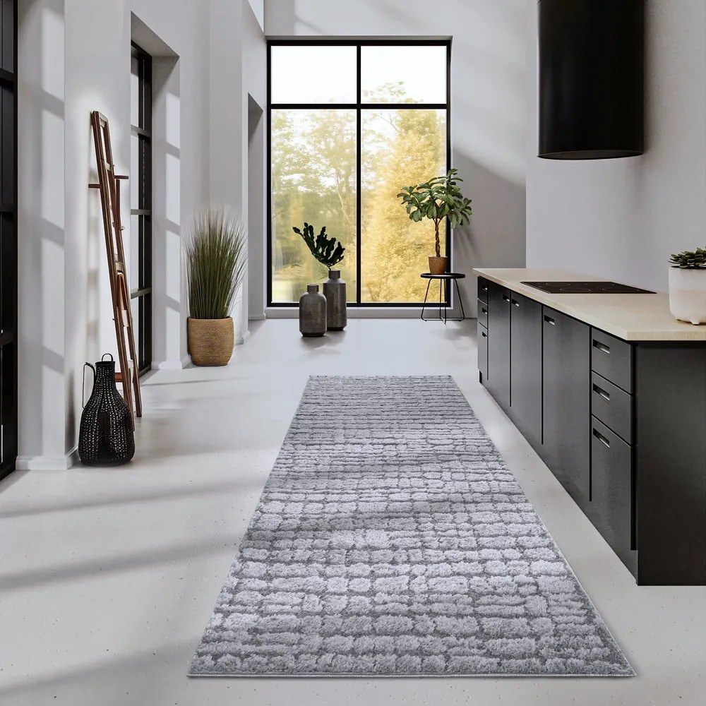 Szürke futószőnyeg 80x240 cm Artistique Light Grey – Elle Decoration