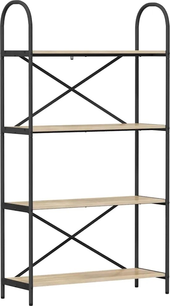 vidaXL Könyvespolc Sonoma tölgy 80 x 30 x 146 cm Faanyag