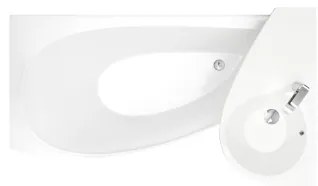 Ravak CQ01000000 - Sarokkád AVOCADO 160x75 cm akril/fehér