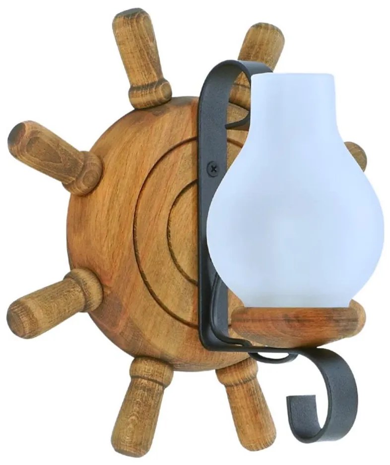 Fali lámpa TIMONA 1xE14/40W/230V bükkfa