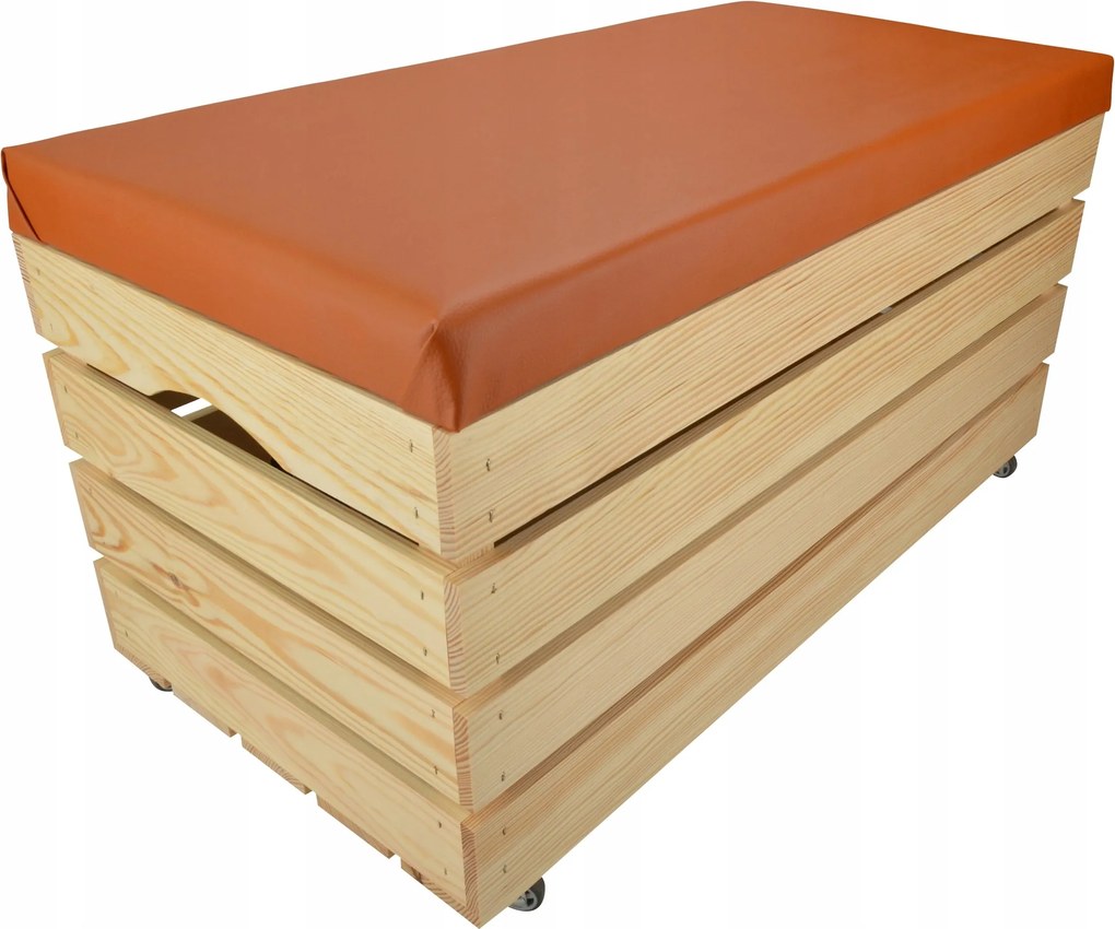 Fenyő Láda Ülőfelület Tároló Láda Puff