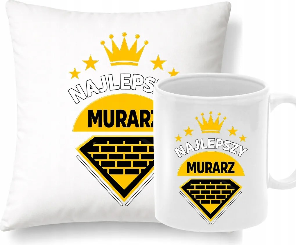 Bögre és Párna Kőműves Ajándék Szett