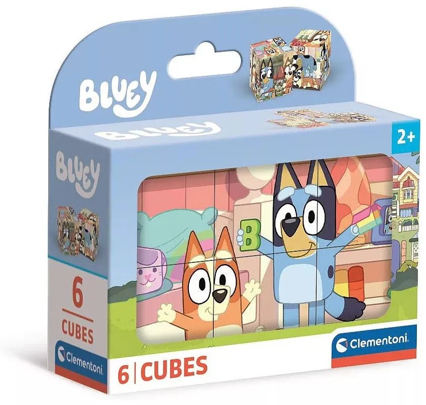 Bluey Play All Day mesekocka 6 db-os Clementoni