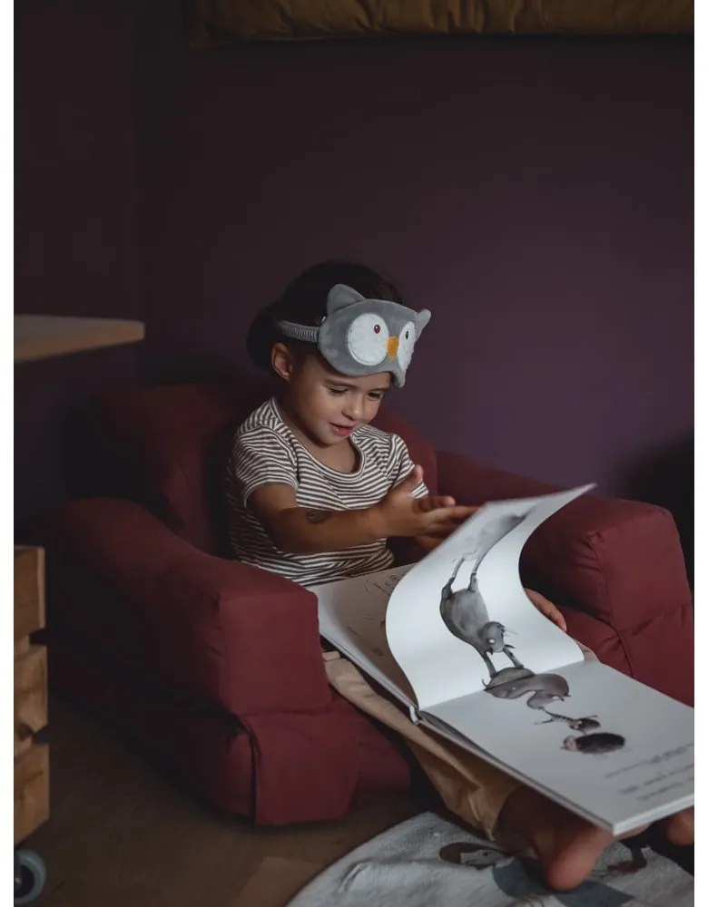 Mini Hippo feketés szürke relaxációs gyerekfotel - Karup Design