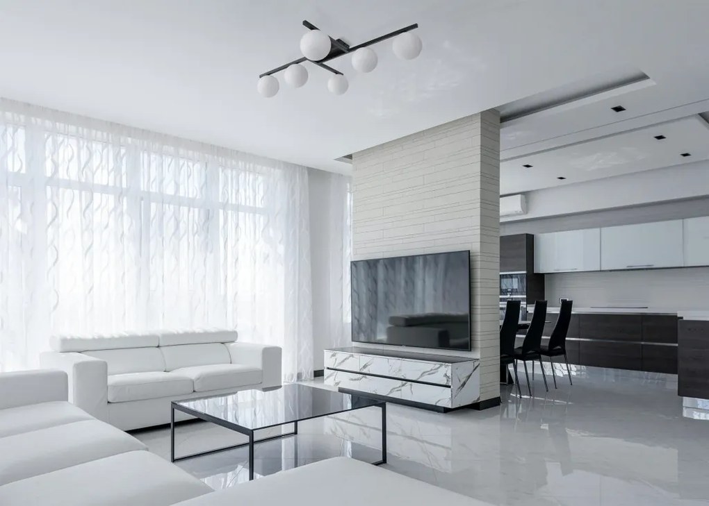 KAJA K-5461 KORFU Loft Mennyezeti Lámpa Fekete G9 IP20