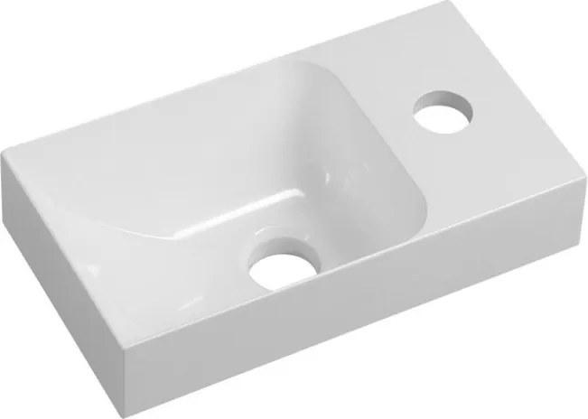 Sapho Piccolino mosdókagyló 30,8x10x17cm csaptelep jobb oldali fehér PK305