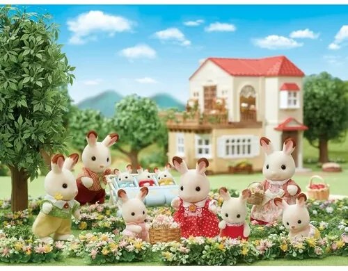 Sylvanian Families "csokoládé" nyúlcsalád, új