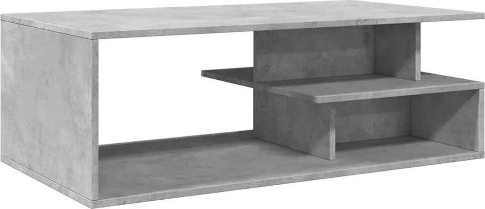vidaXL betonszürke szerelt fa dohányzóasztal 102x55x35 cm